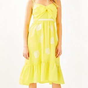 NWT Lilly Pulitzer yellow Eloisa midi dress